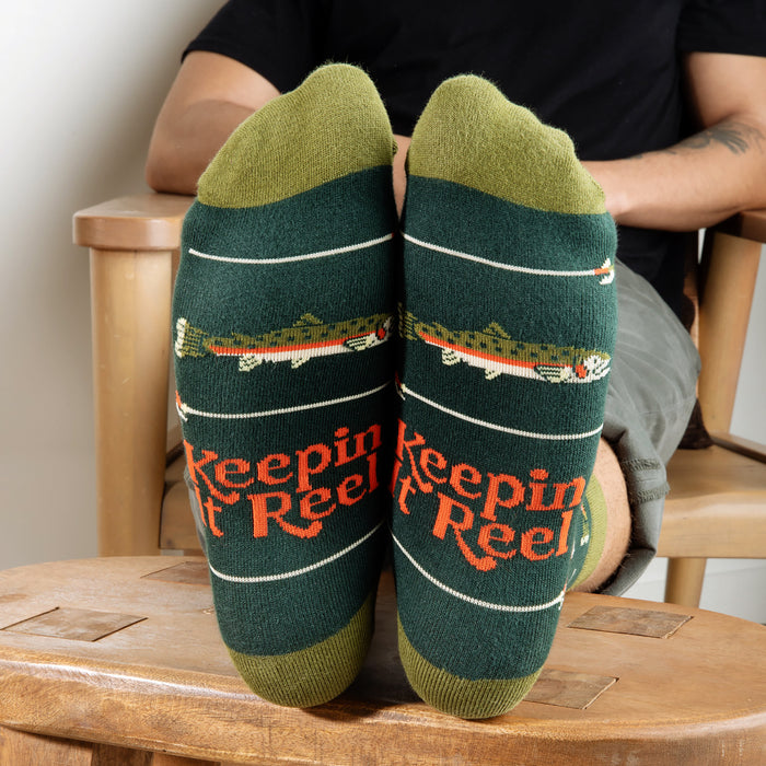 Keepin' It Reel Funny Fishing Socks