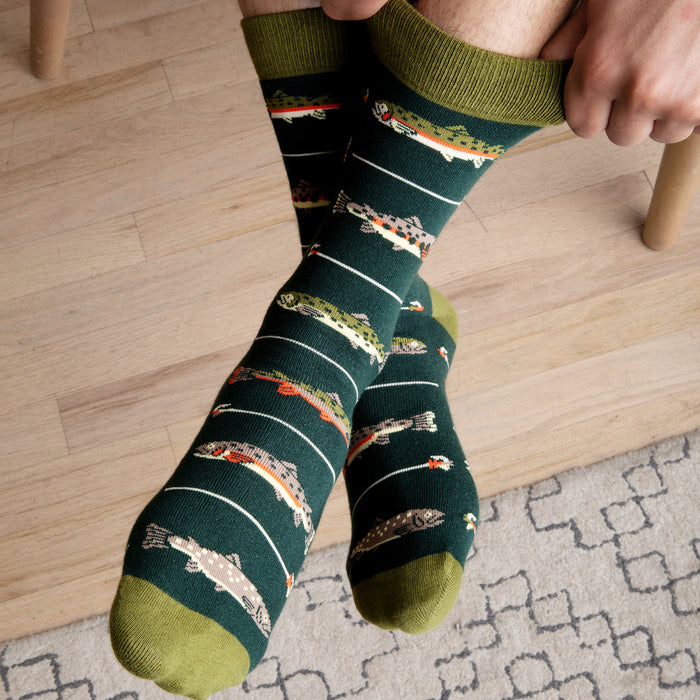 Keepin' It Reel Funny Fishing Socks