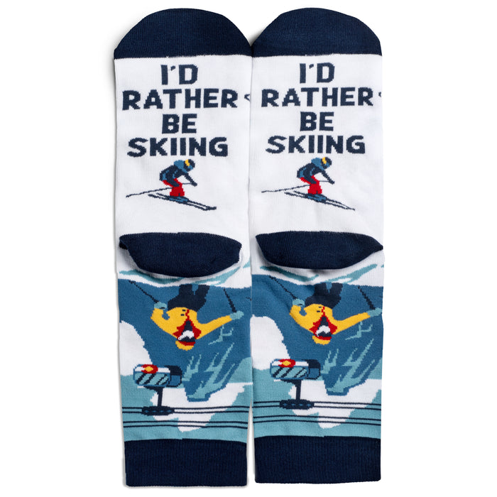 I'd Rather Be Skiing Socks (CO Edition)