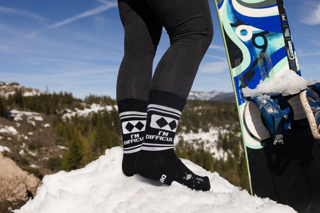 I'm Difficult Funny Ski Socks Gift for Men and Women