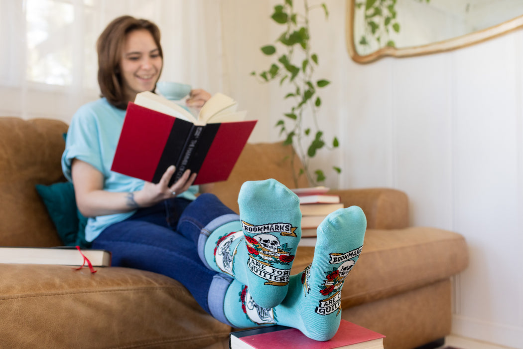Bookmarks are for Quitters Socks