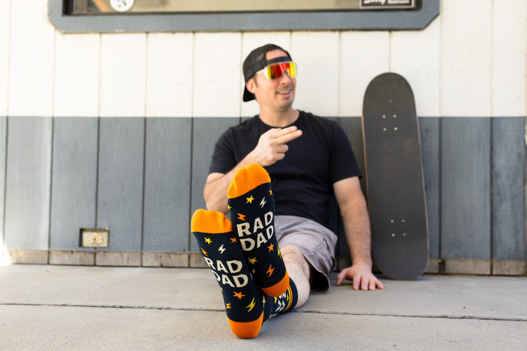 Rad Dad Socks - Fun Father's Day Gift for Men