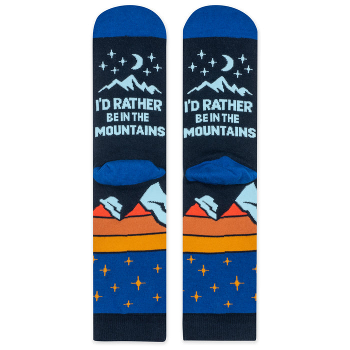 I'd Rather Be In The Mountains Socks