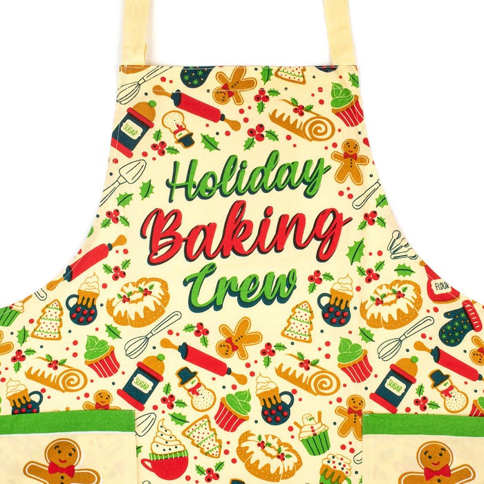 Holiday Baking Crew - Funny Baking Apron For Adults