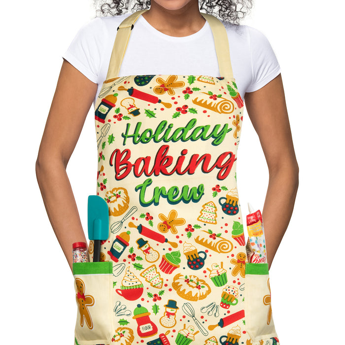 Holiday Baking Crew - Funny Baking Apron For Adults