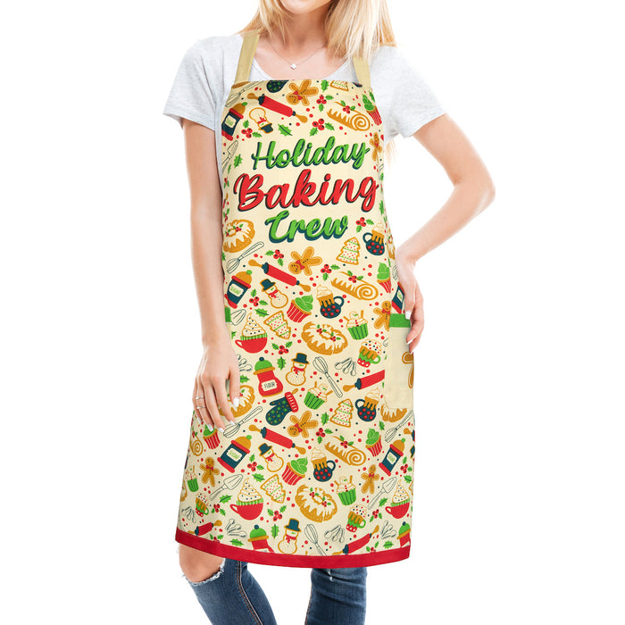 Holiday Baking Crew - Funny Baking Apron For Adults