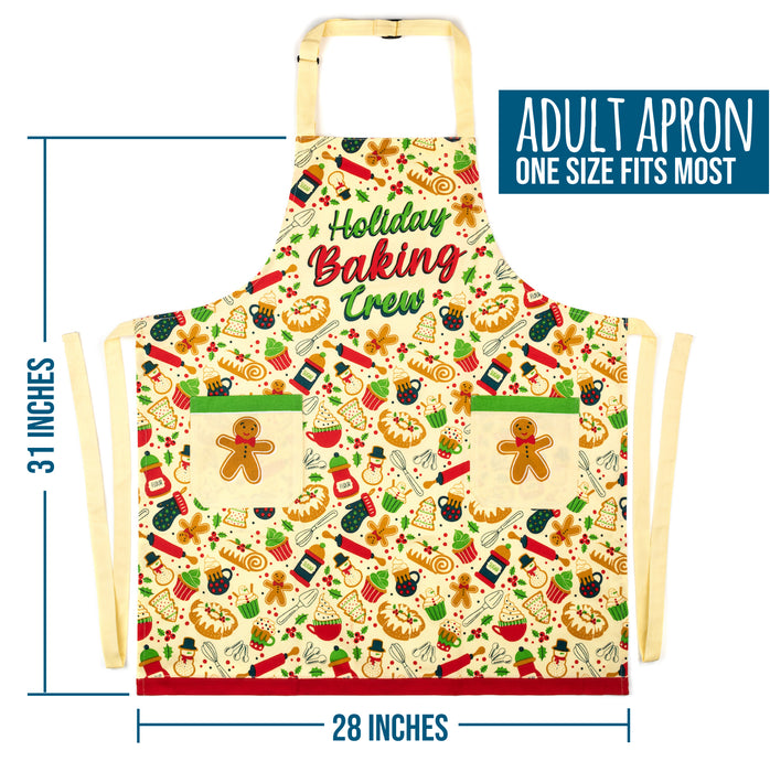 Holiday Baking Crew - Funny Baking Apron For Adults