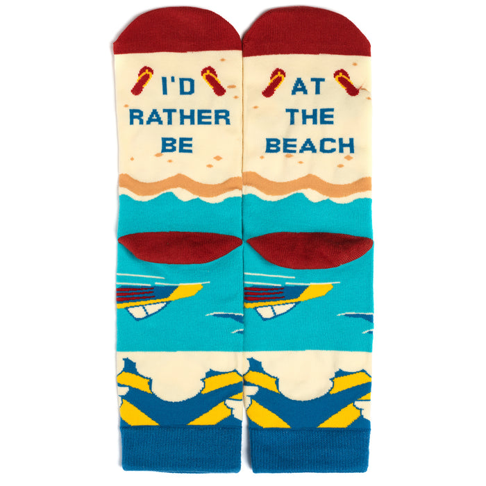 I'd Rather Be At The Beach Socks