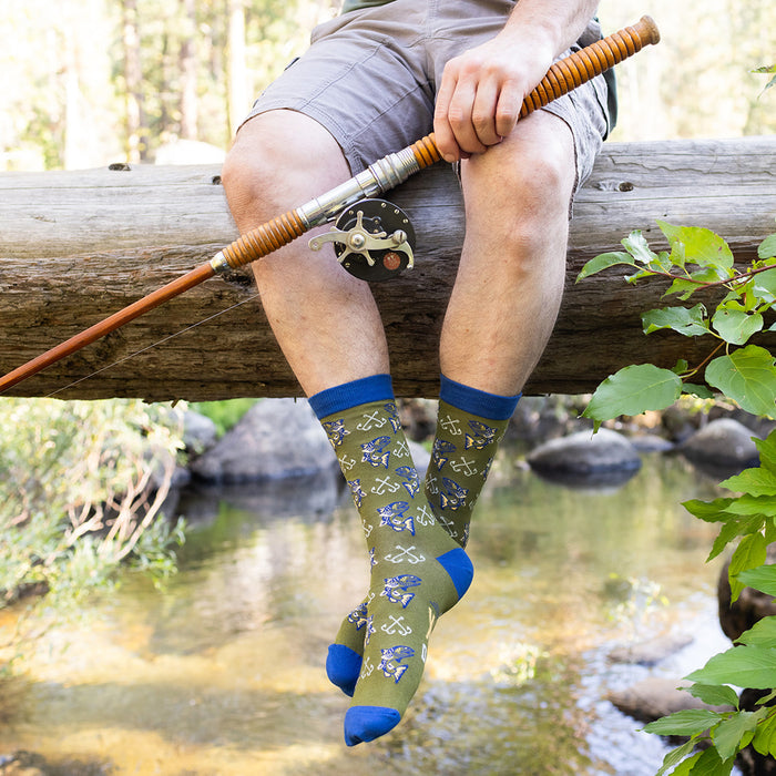 Born To Fish, Forced To Work Socks