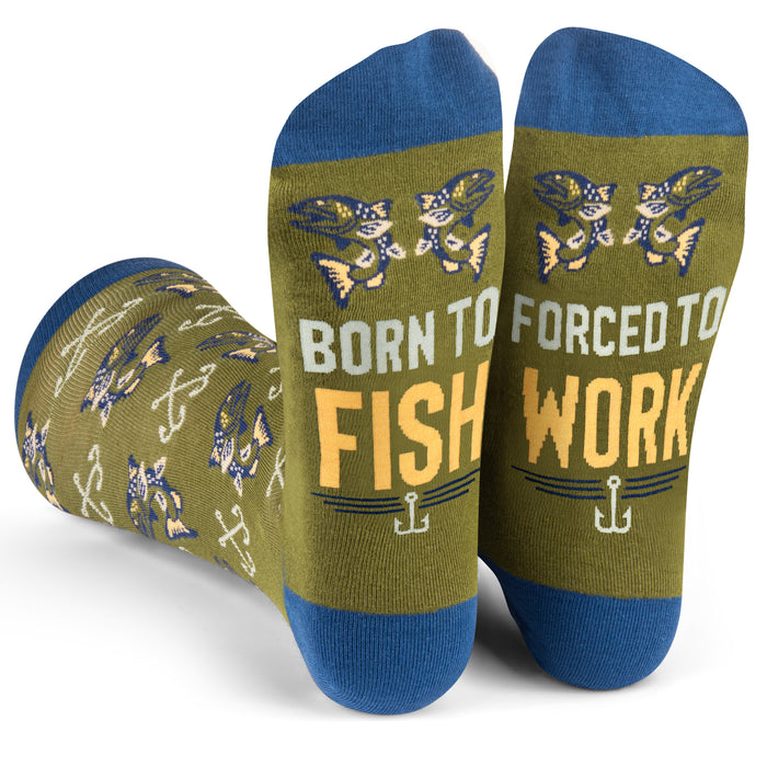 Born To Fish, Forced To Work Socks