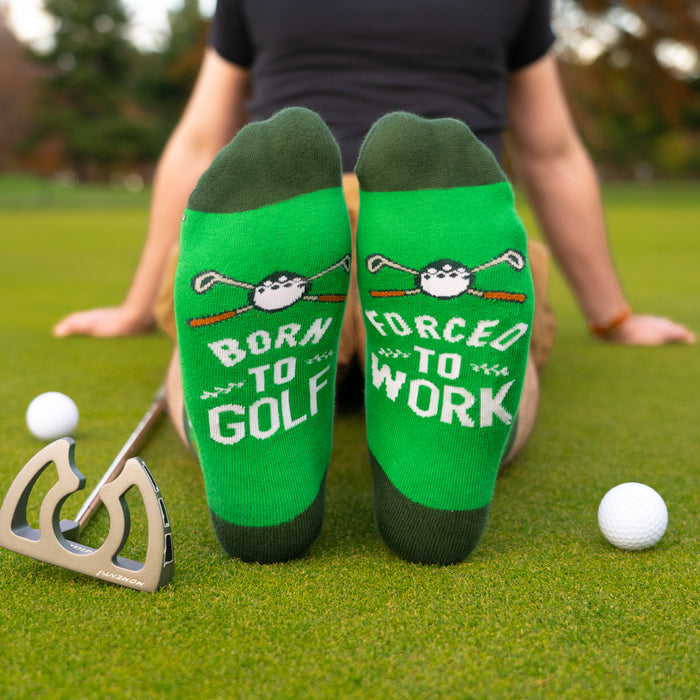 Born To Golf, Forced To Work Socks