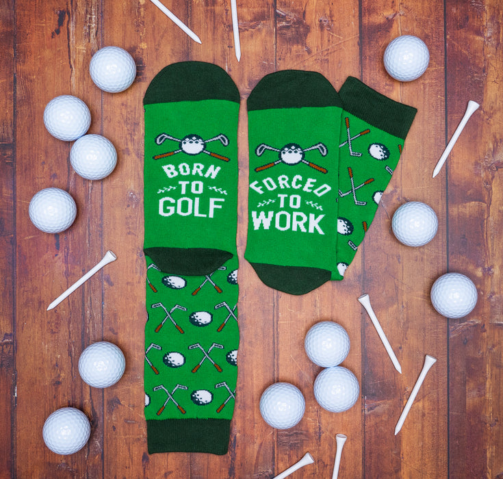 Born To Golf, Forced To Work Socks