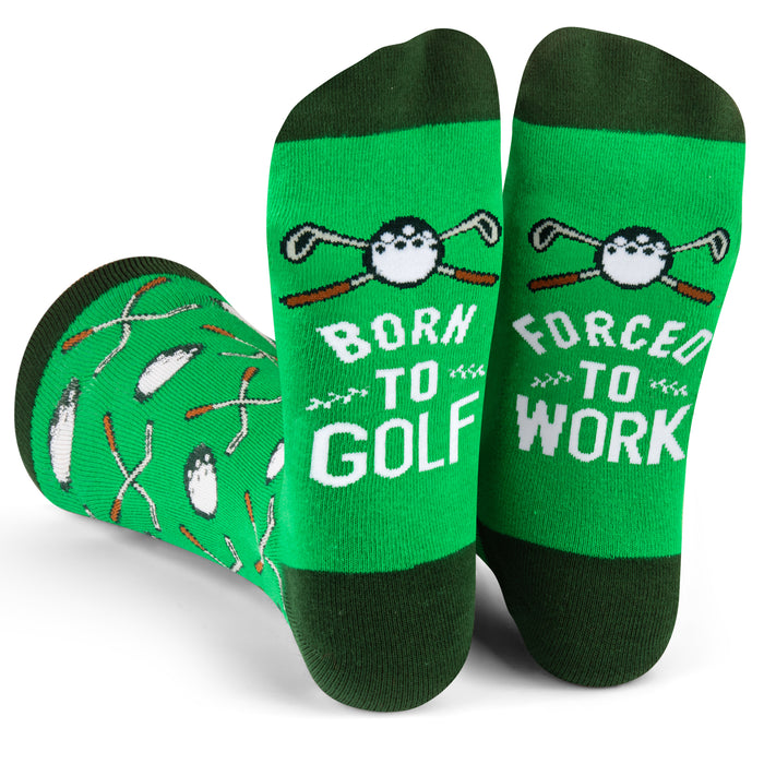 Born To Golf, Forced To Work Socks