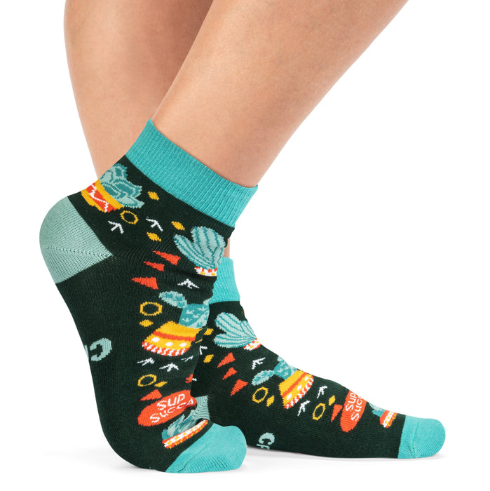 Kiss My Cactus Ankle Socks