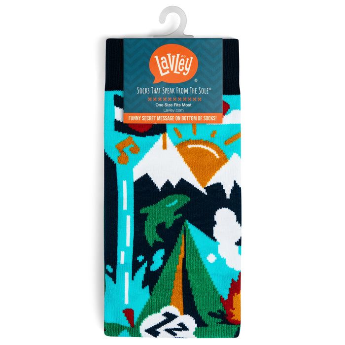 Camp More, Worry Less Socks