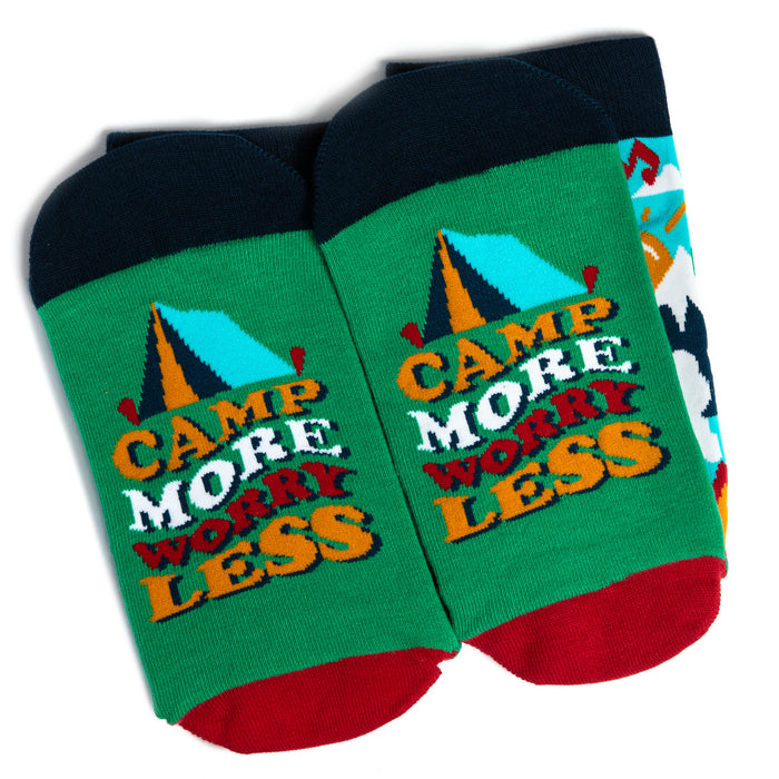 Camp More, Worry Less Socks