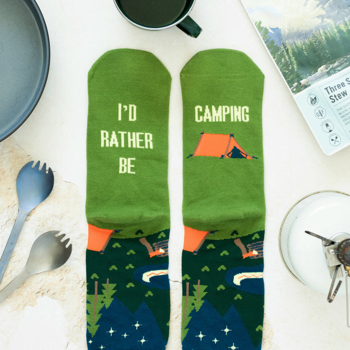 I'd Rather Be Camping Socks