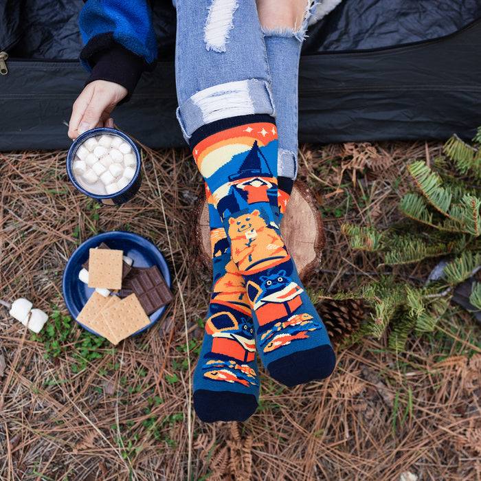 Camping Is In Tents Socks