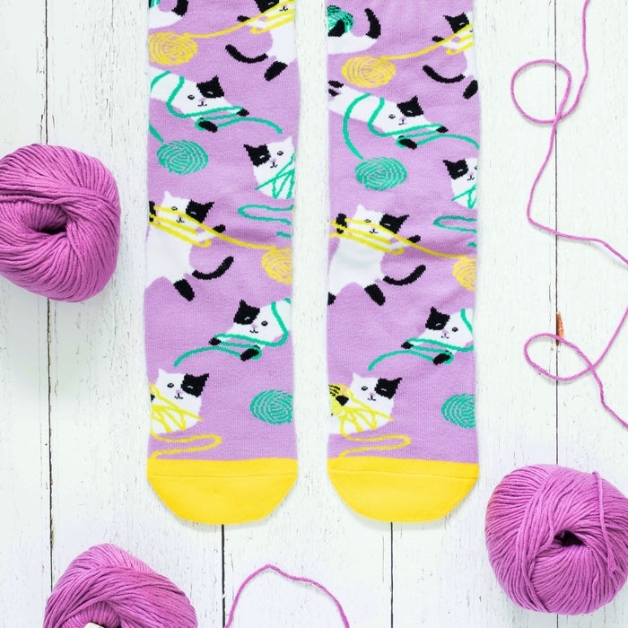 Cat Yarn Socks