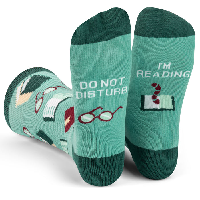 Do Not Disturb I'm Reading Socks