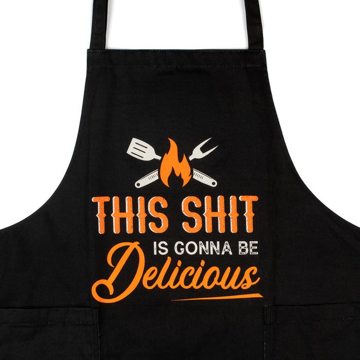 This Sh*t Is Delicious Apron - Funny Grilling Apron