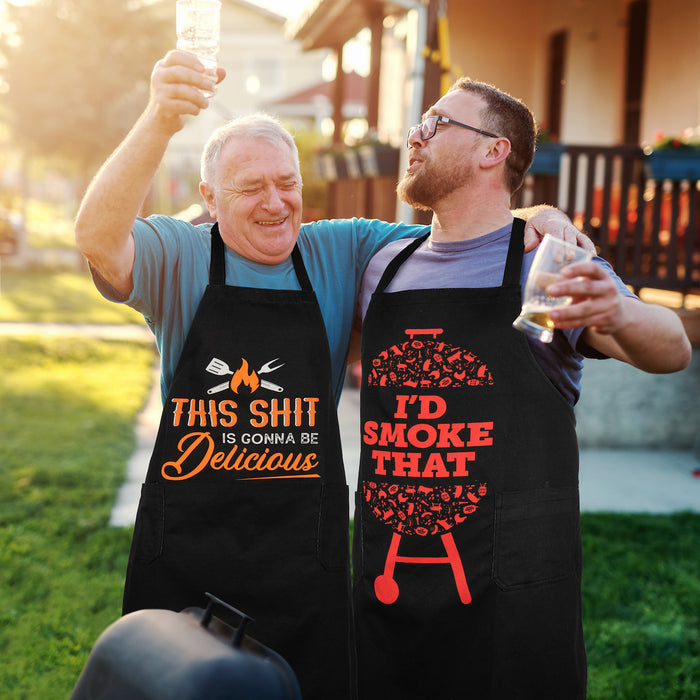 This Sh*t Is Delicious Apron - Funny Grilling Apron