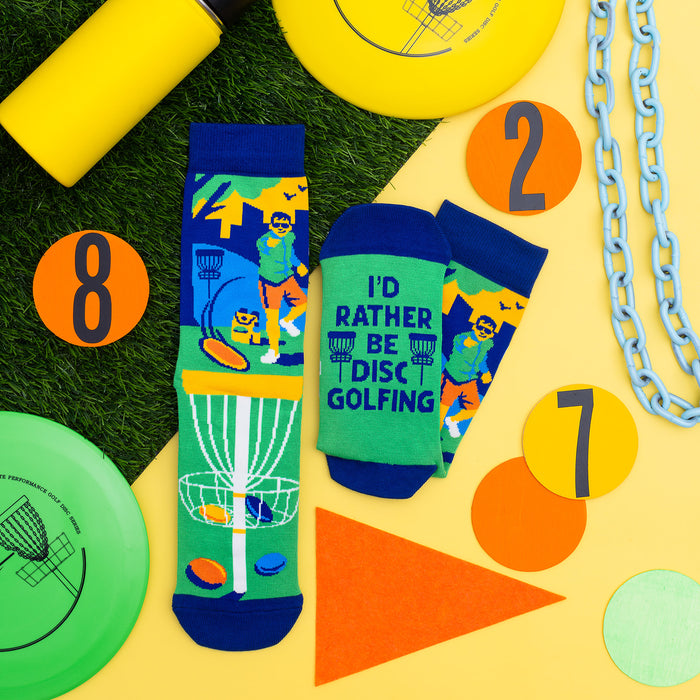 I'd Rather Be Disc Golfing Socks