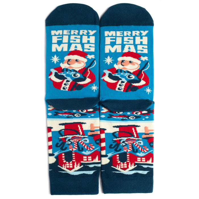 Merry Fishmas Socks