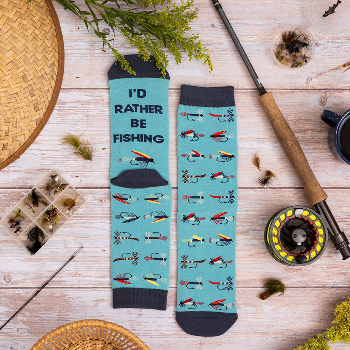 I'd Rather Be Fly Fishing Socks