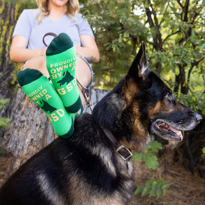 Proudly Owned By a German Shepherd Socks