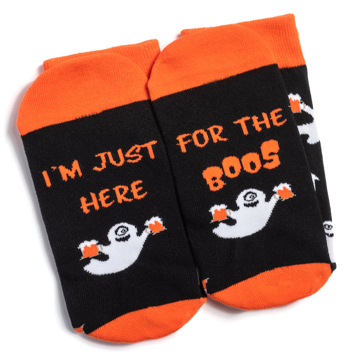 I'm Just Here For The Boos Socks