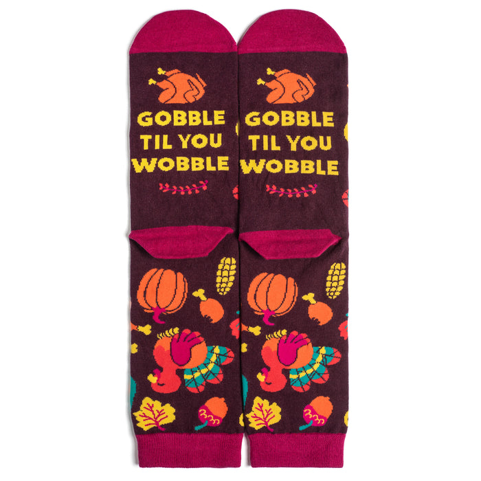 Gobble Til You Wobble Socks