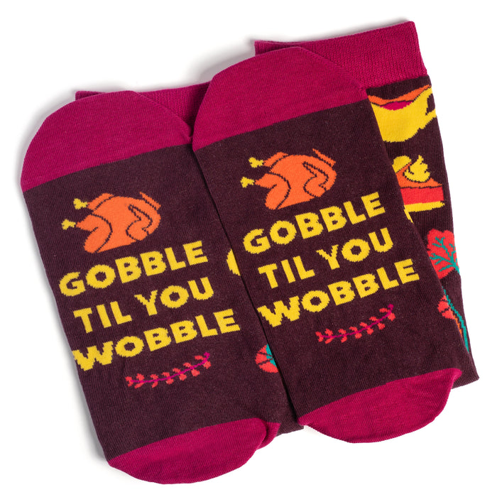 Gobble Til You Wobble Socks