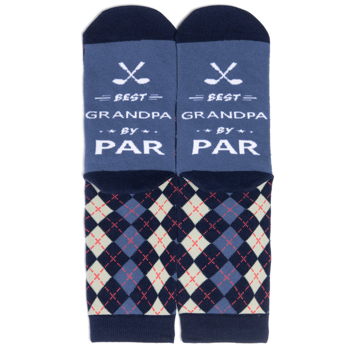 Best Grandpa By Par Socks