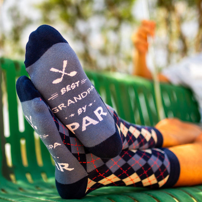 Best Grandpa By Par Socks