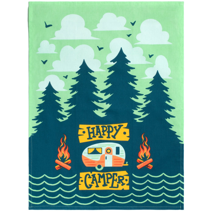 Happy Camper Dish Towel