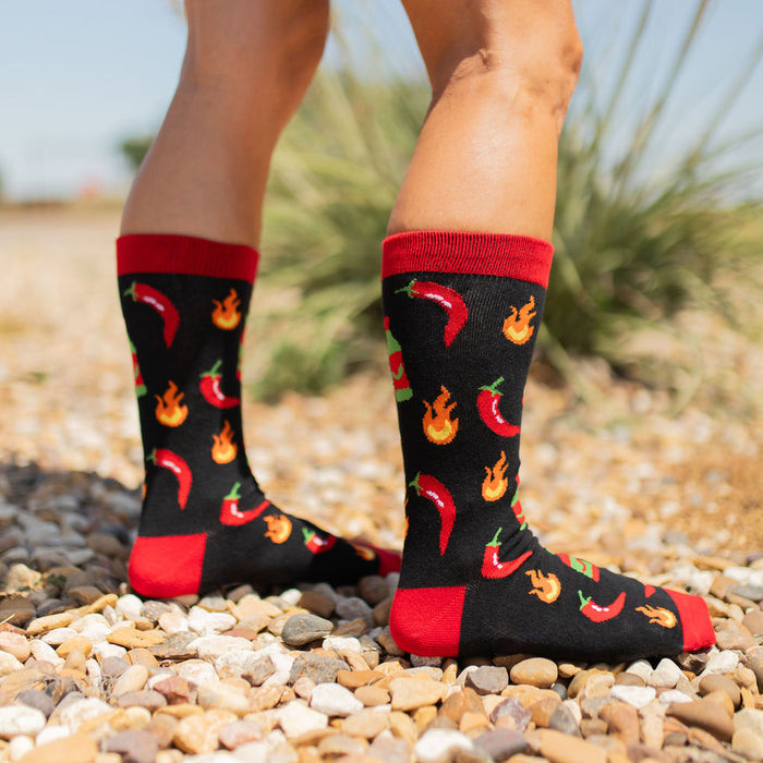 Hot Stuff Chili Pepper Socks