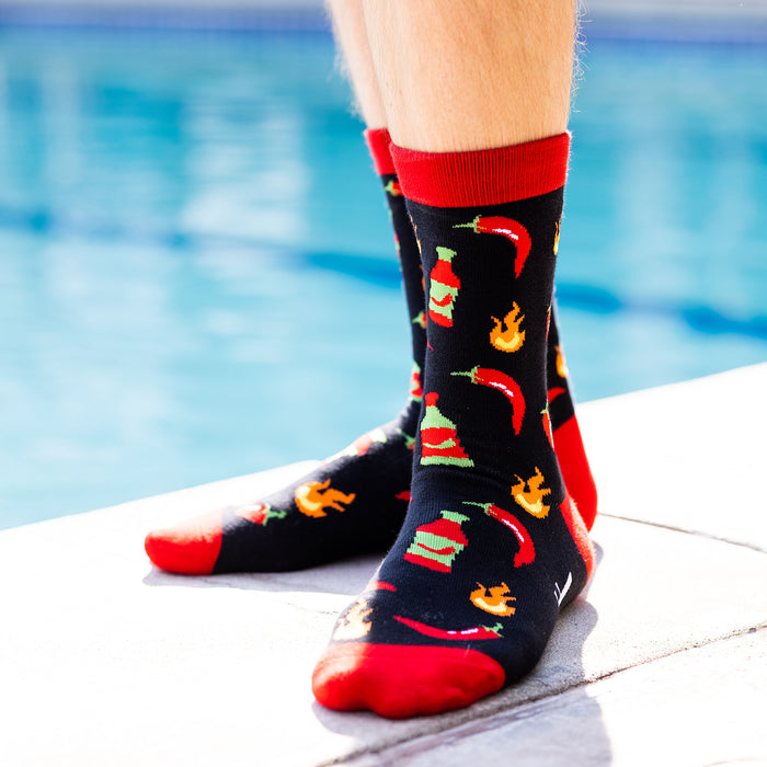 Hot Stuff Chili Pepper Socks