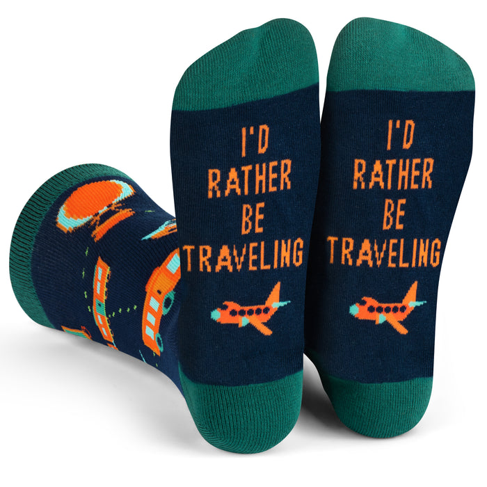 I'd Rather Be Traveling Socks