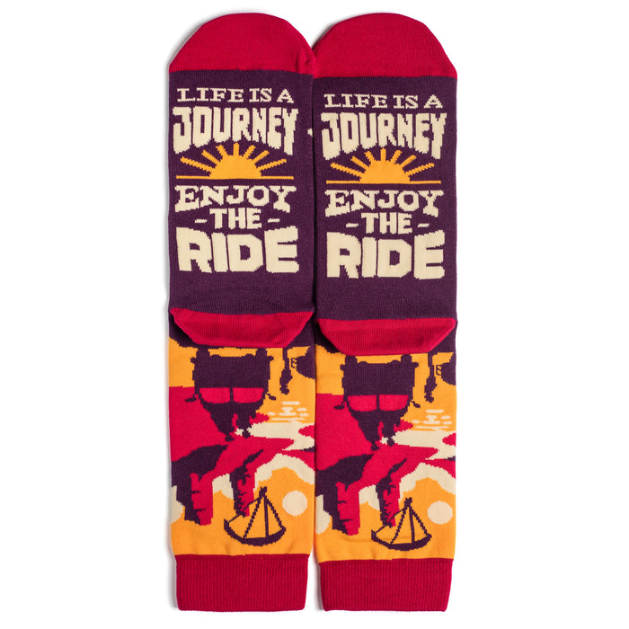 Life Is a Journey, Enjoy The Ride Socks