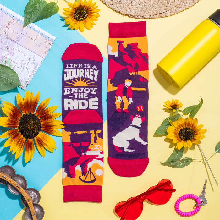 Life Is a Journey, Enjoy The Ride Socks