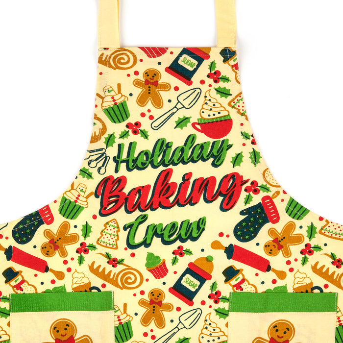 Holiday Baking Crew - Funny Kids Christmas Baking Apron