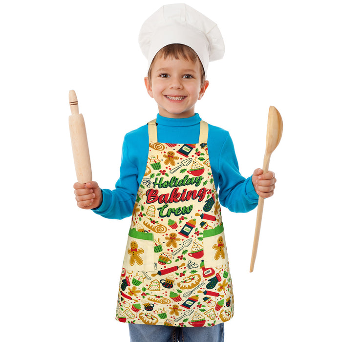 Holiday Baking Crew - Funny Kids Christmas Baking Apron