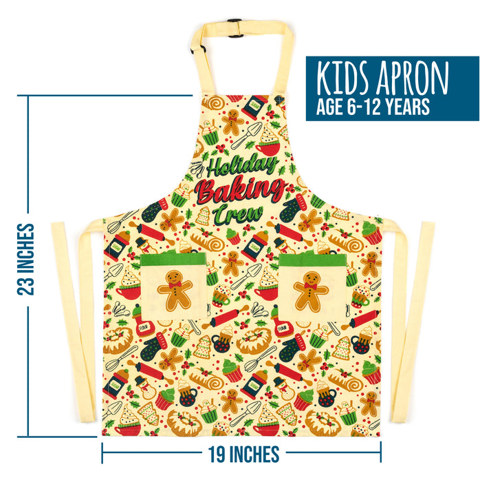 Holiday Baking Crew - Funny Kids Christmas Baking Apron