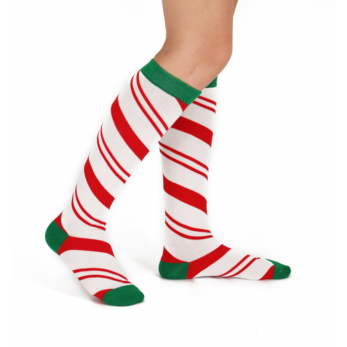 Christmas Cookies & Candy Knee High Socks (2 Pack)