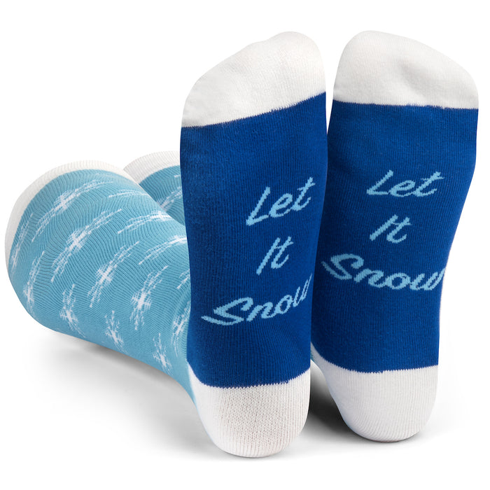 Snowflake & Snowman Knee High Socks (2 Pack)