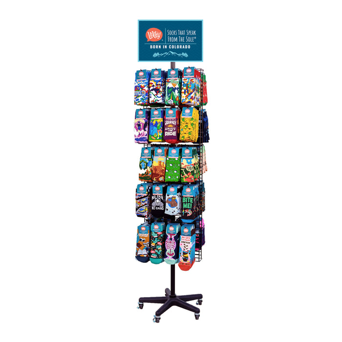 Retail Sock Display Floor Spinner