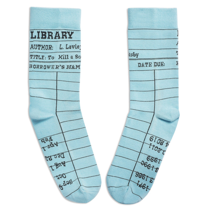 Library Card Socks