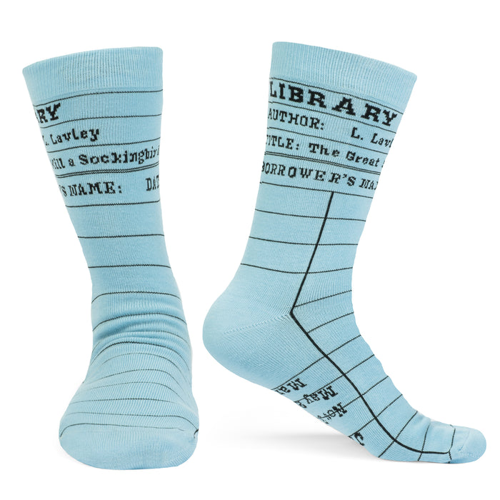 Library Card Socks