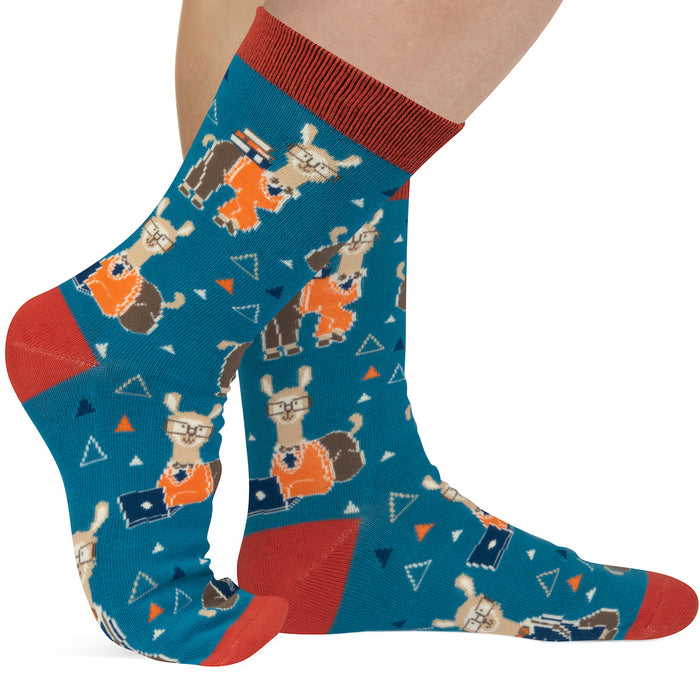 Nerdy Llama Socks